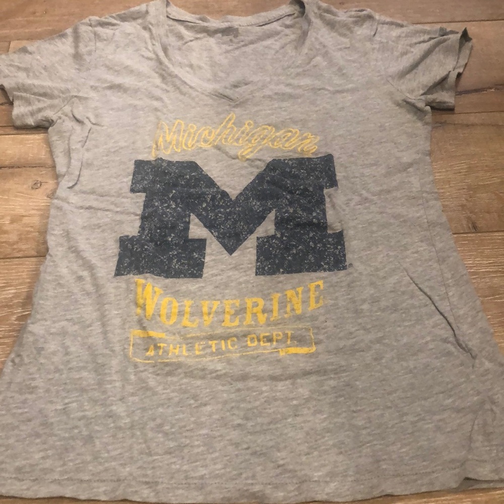 Grey University of Michigan Tee